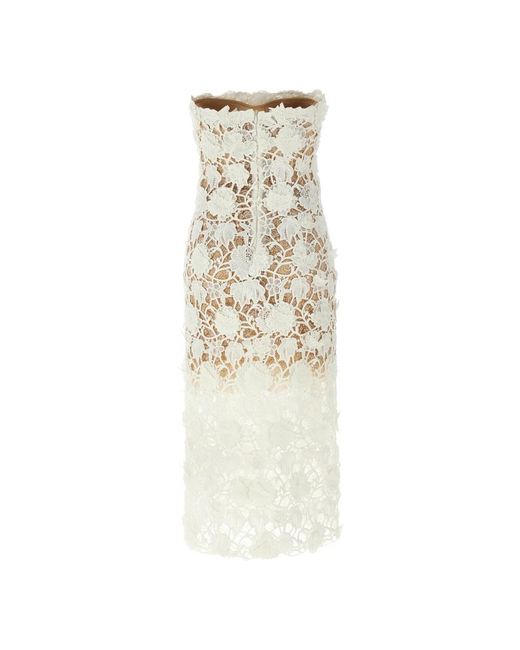 Ermanno Scervino Natural Midi Dresses