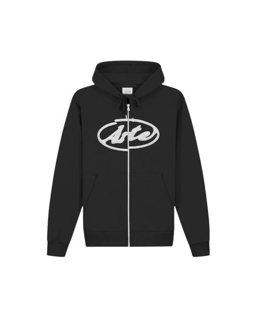 Arte' Black Zip-Throughs for men