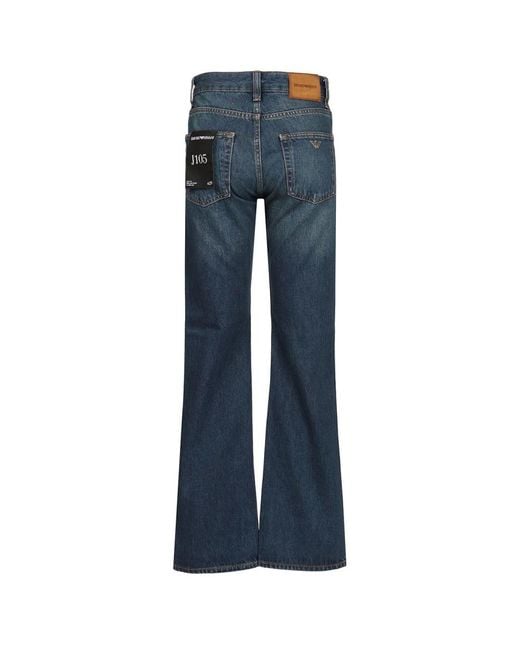 Emporio Armani Blue Straight Fit Jeans for men