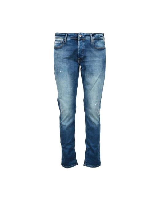 Jeans > slim-fit jeans Jack & Jones pour homme en coloris Blue