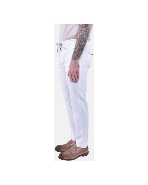 Slim-Fit Trousers Eleventy de hombre de color White