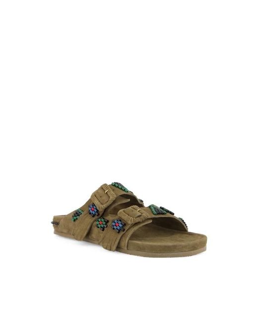 BAZISZT Green Sliders for men