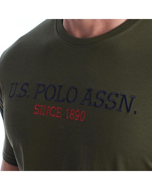 U.S. POLO ASSN. Green T-Shirts for men