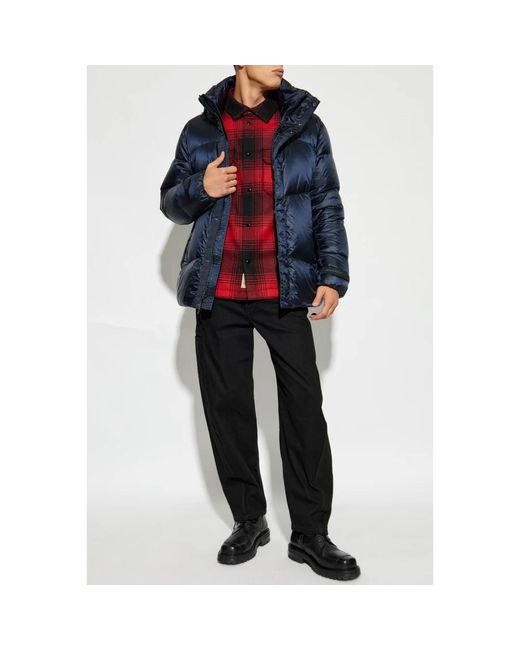 Woolrich Blue Down Jackets for men