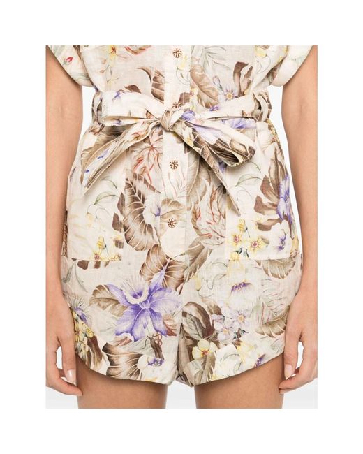 Playsuits Zimmermann en coloris Natural