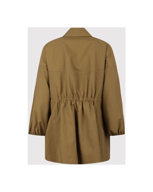 Laminar Green Belted Coats