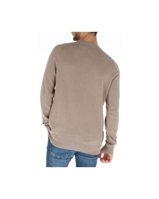 Round-Neck Knitwear di Lyle & Scott in Natural da Uomo