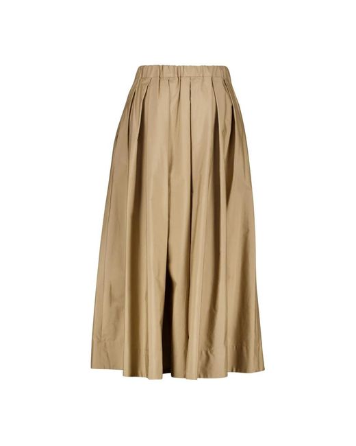 Max Mara Midi Rok in het Natural