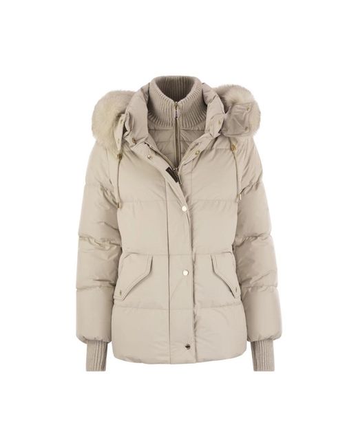 Down Jackets Moorer en coloris Natural