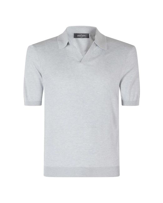 Gran Sasso Gray V-Neck Knitwear for men