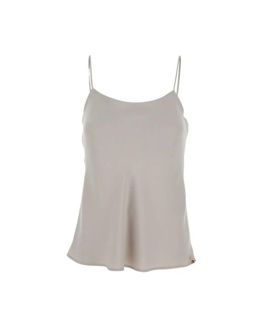 Herno Gray Sleeveless Tops