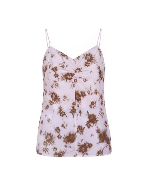 Jucca Purple Sleeveless Tops