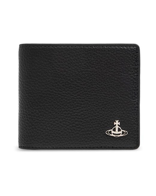 Portafoglio con logo di Vivienne Westwood in Black da Uomo