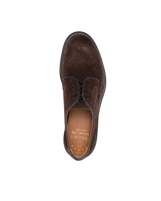Doucal's Brown Laced Shoes for men