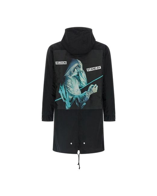 Undercover Jassen ,Zwart ,Katoen Uc 2E4310 2-In-1 Parka in het Black voor heren