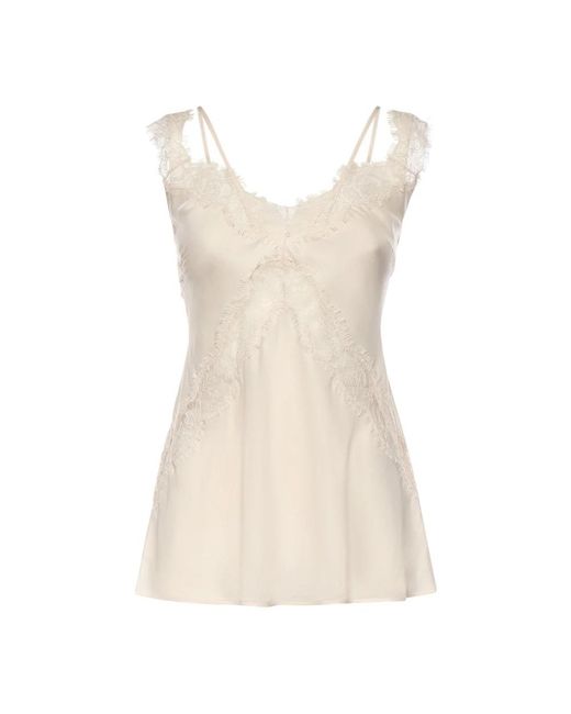 Sleeveless Tops Pinko de color Natural