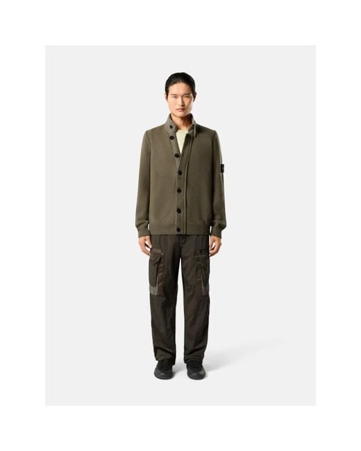 Stone Island Green Cardigans for men