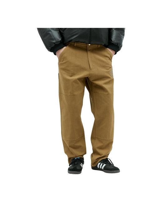 Pantaloni in tela con pannelli al ginocchio di Moncler in Green da Uomo