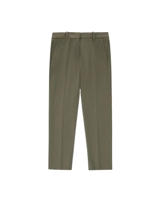 Circolo 1901 Green Straight Trousers