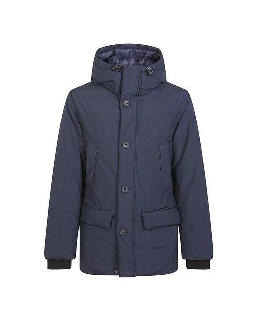 Woolrich Blue Winter Jackets for men