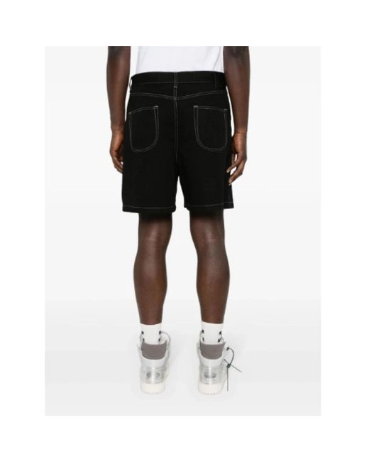 Off-White c/o Virgil Abloh Black Off- Shorts for men