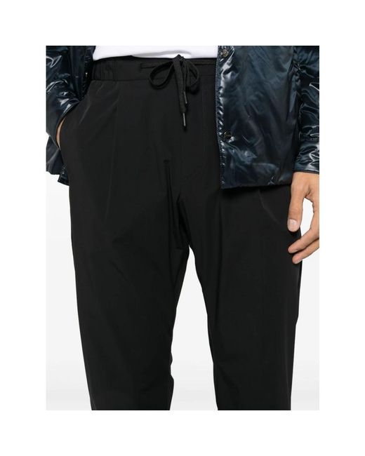 Herno Fitness ,Zwart ,Nylon Trekkoord Broek in het Black voor heren