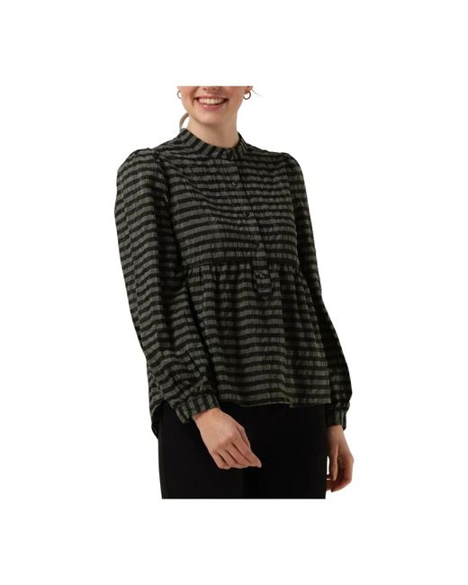 Levete Room Overhemden ,Groen ,Polyester Groene Vela Blouse in het Black