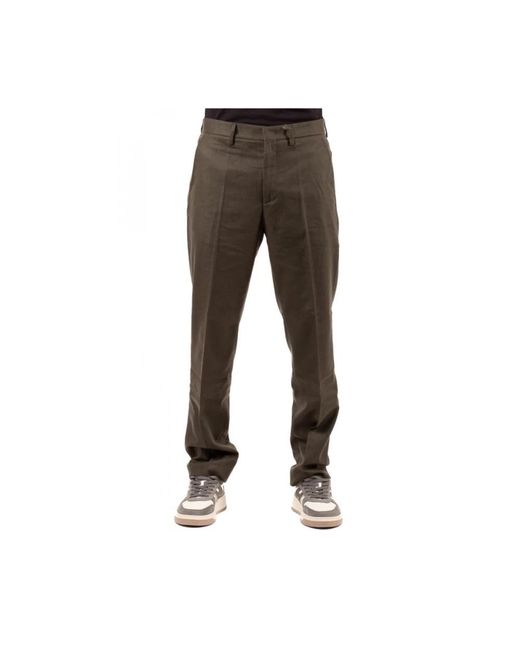 hindustrie Gray Slim-Fit Trousers for men