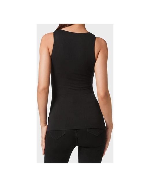 Philipp Plein Tank Top Hexagon in het Black