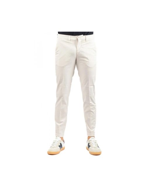 Fay Natural Slim-Fit Trousers for men