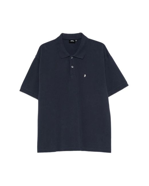 Stussy Blue Polo Shirts for men