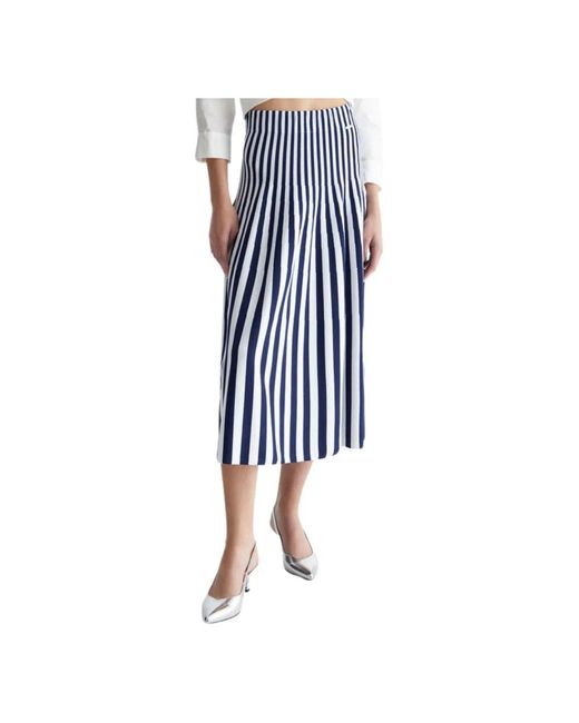 Liu Jo Blue Midi Skirts