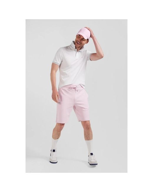 Eden Park White Casual Summer Chino Shorts for men