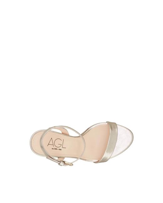 Agl Attilio Giusti Leombruni Metallic High Heel Sandals