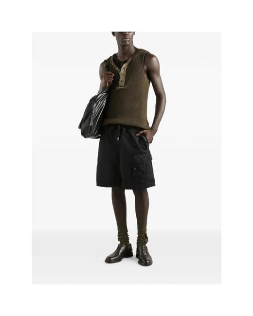 Dolce & Gabbana Black Casual Shorts for men