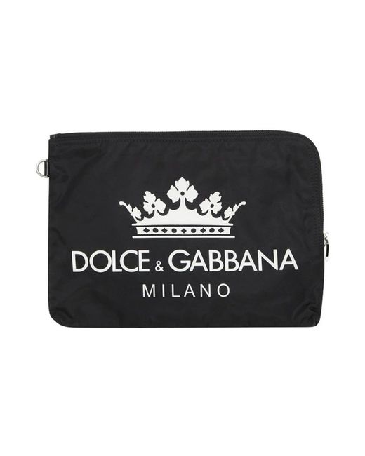 Dolce & Gabbana Black Logo Clutch for men