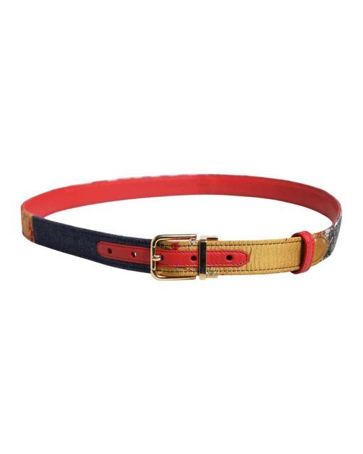Dolce & Gabbana Red Belts for men