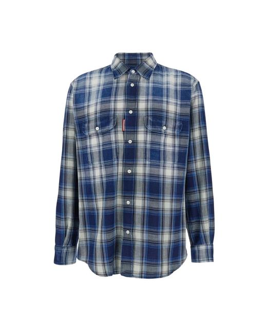 DSquared² Casual Shirts in het Blue voor heren