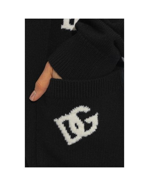 Dolce & Gabbana Black Monogrammierter cardigan
