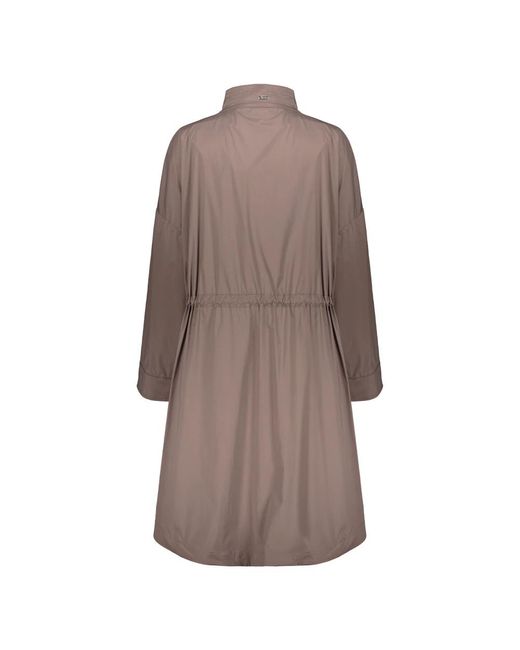 Single-Breasted Coats di Herno in Brown