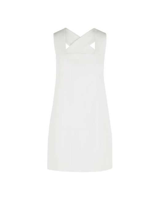 Khaite White Short Dresses