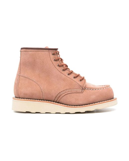 Red Wing Natural Lace-Up Boots