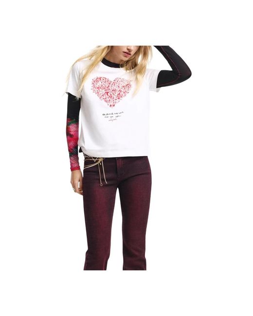 Desigual White T-Shirts