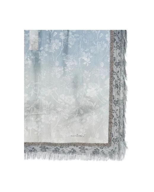 Pierre Louis Mascia Blue Silky Scarves