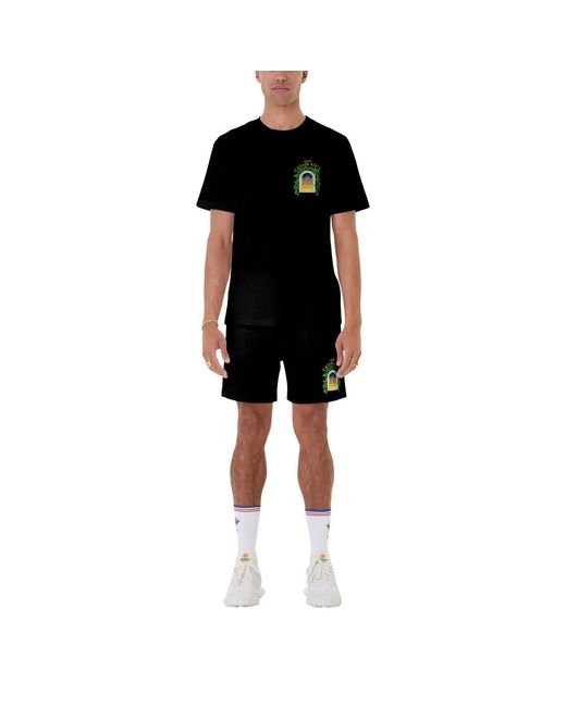 Casablanca Black Casual Shorts for men