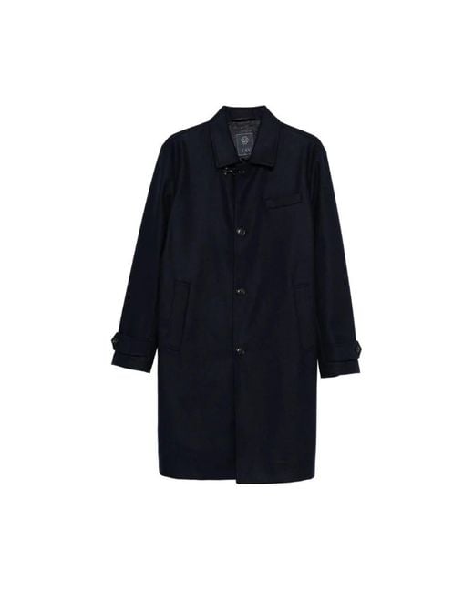 Fay Blue Single-Breasted Coats for men