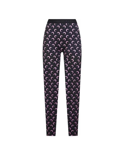 MARINE SERRE Blue Leggings