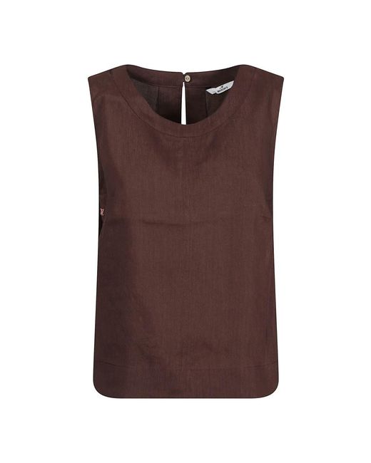 Mason's Brown Sleeveless Tops
