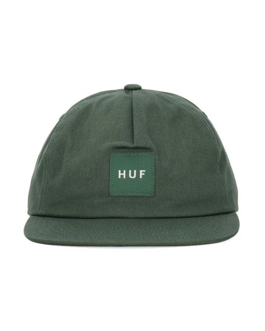Huf Accessoires ,Groen ,Katoen Avocado Snapback Pet in het Green voor heren