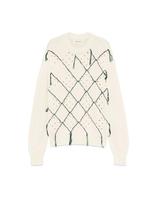 NAMACHEKO Natural Round-Neck Knitwear for men